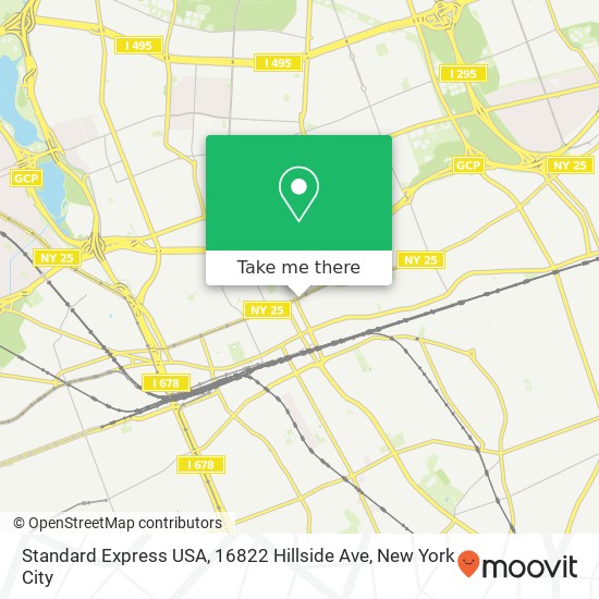 Mapa de Standard Express USA, 16822 Hillside Ave