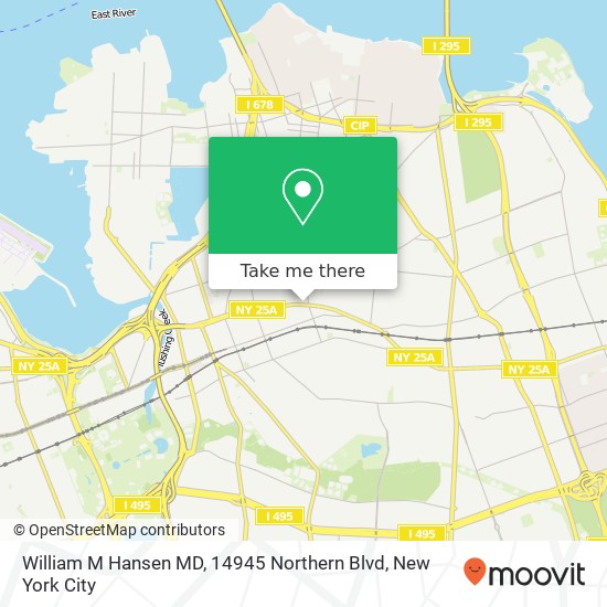 Mapa de William M Hansen MD, 14945 Northern Blvd