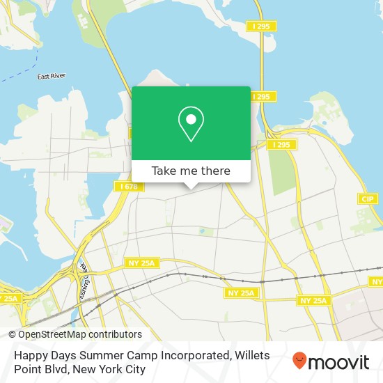 Happy Days Summer Camp Incorporated, Willets Point Blvd map