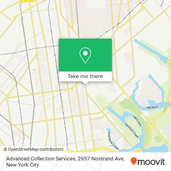 Advanced Collection Services, 2957 Nostrand Ave map