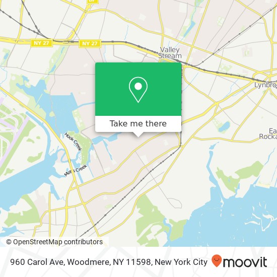 960 Carol Ave, Woodmere, NY 11598 map