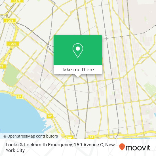 Locks & Locksmith Emergency, 159 Avenue O map
