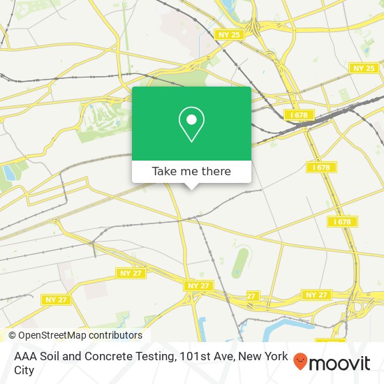 Mapa de AAA Soil and Concrete Testing, 101st Ave