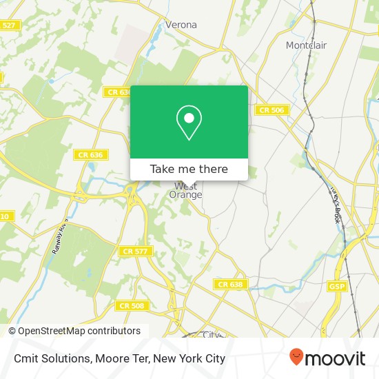 Mapa de Cmit Solutions, Moore Ter