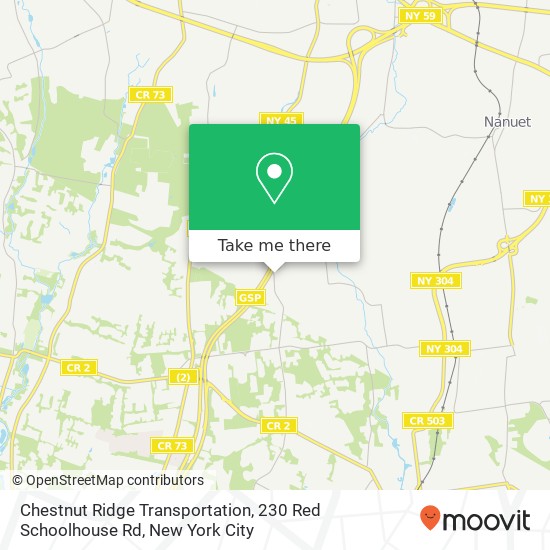 Chestnut Ridge Transportation, 230 Red Schoolhouse Rd map