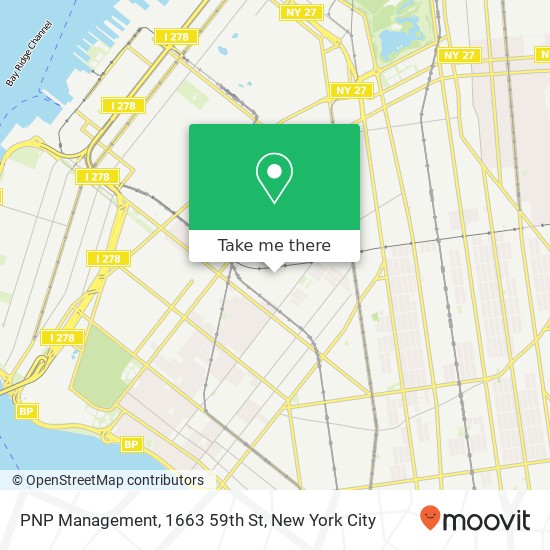 Mapa de PNP Management, 1663 59th St