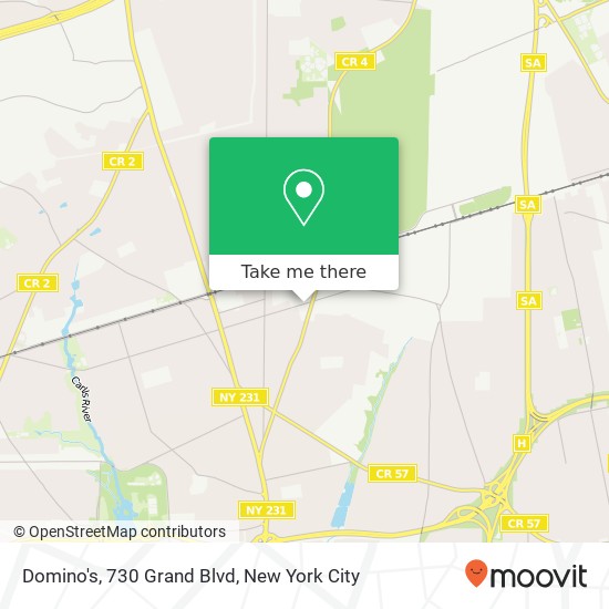 Mapa de Domino's, 730 Grand Blvd