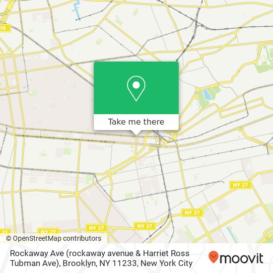 Rockaway Ave (rockaway avenue & Harriet Ross Tubman Ave), Brooklyn, NY 11233 map