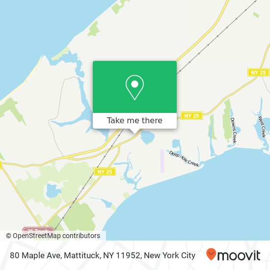 Mapa de 80 Maple Ave, Mattituck, NY 11952