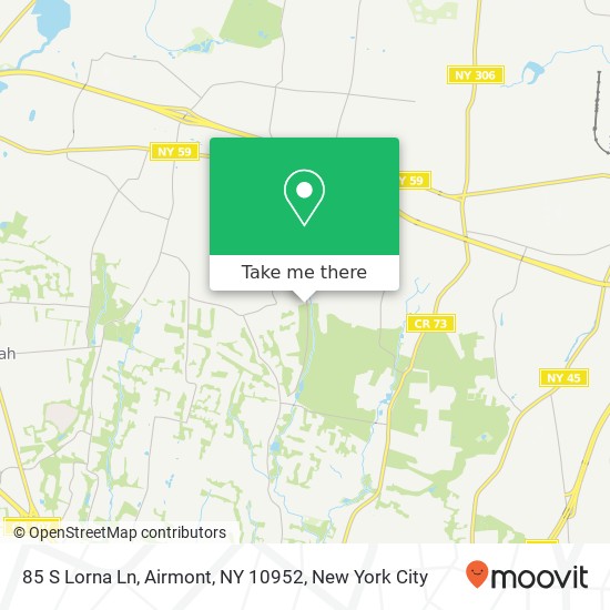 Mapa de 85 S Lorna Ln, Airmont, NY 10952