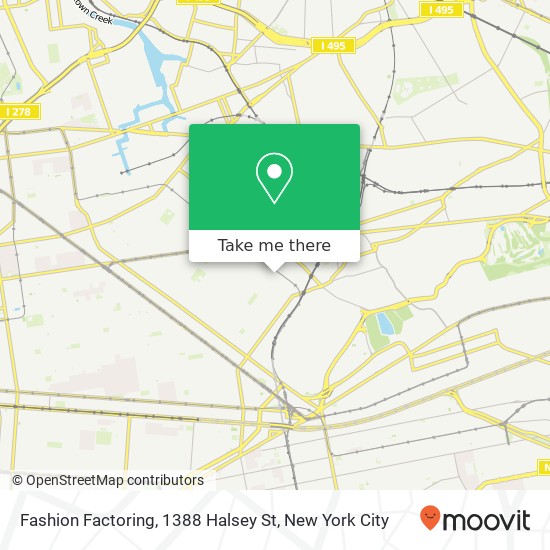 Mapa de Fashion Factoring, 1388 Halsey St