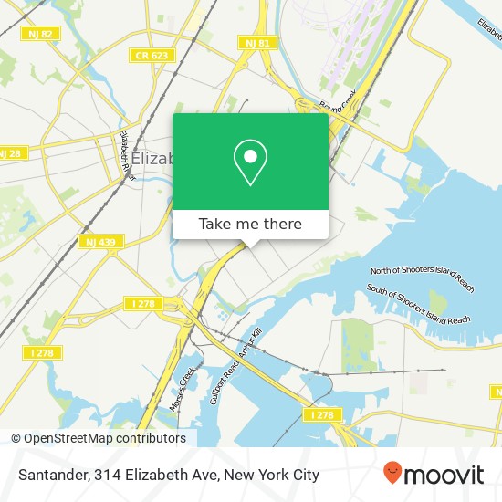 Santander, 314 Elizabeth Ave map