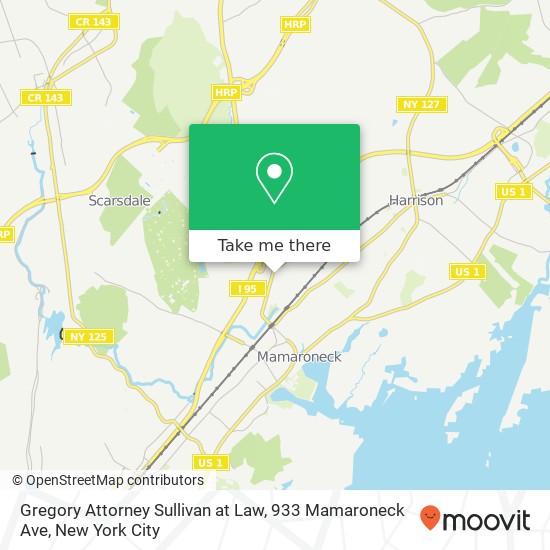 Gregory Attorney Sullivan at Law, 933 Mamaroneck Ave map