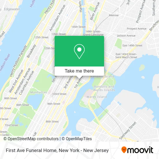 First Ave Funeral Home map