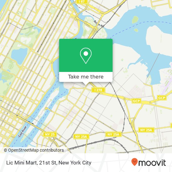 Mapa de Lic Mini Mart, 21st St