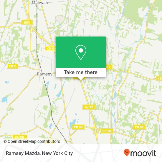 Ramsey Mazda, 436 RT-17 map