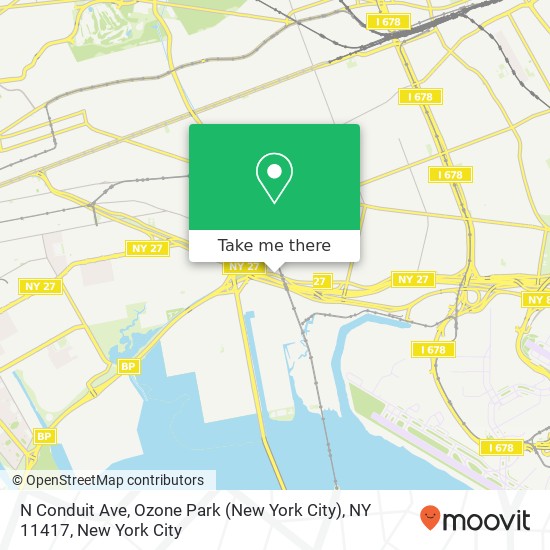 Mapa de N Conduit Ave, Ozone Park (New York City), NY 11417