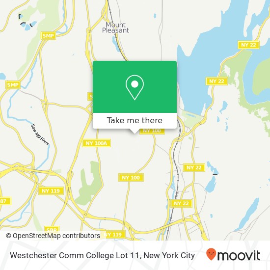 Mapa de Westchester Comm College Lot 11