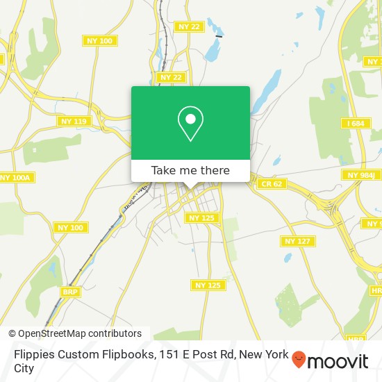 Mapa de Flippies Custom Flipbooks, 151 E Post Rd
