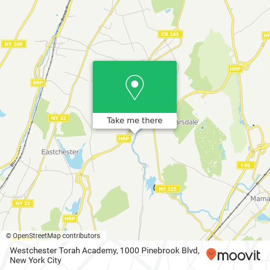 Mapa de Westchester Torah Academy, 1000 Pinebrook Blvd