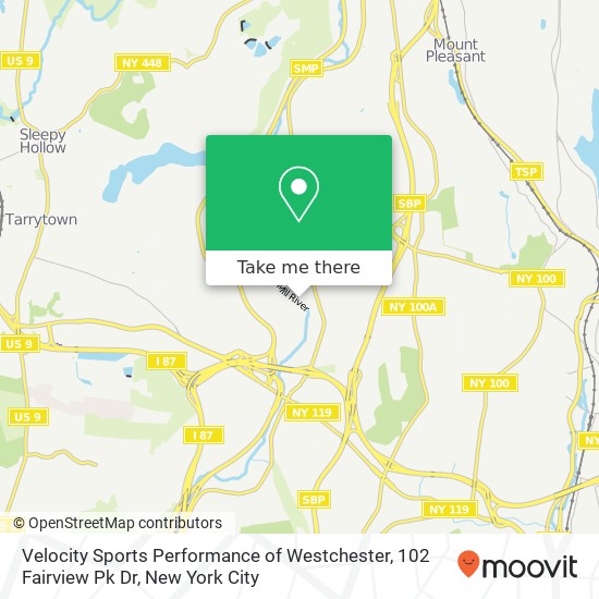 Velocity Sports Performance of Westchester, 102 Fairview Pk Dr map