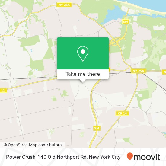 Power Crush, 140 Old Northport Rd map