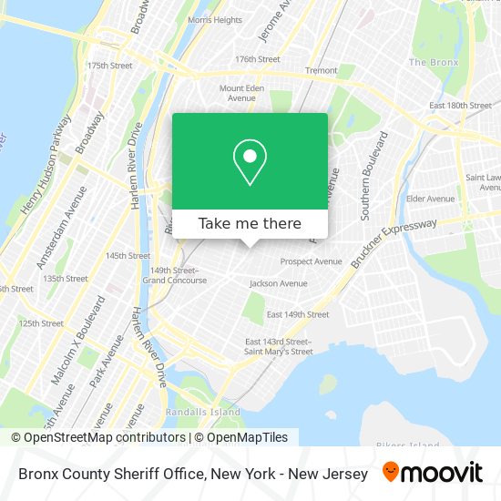Mapa de Bronx County Sheriff Office