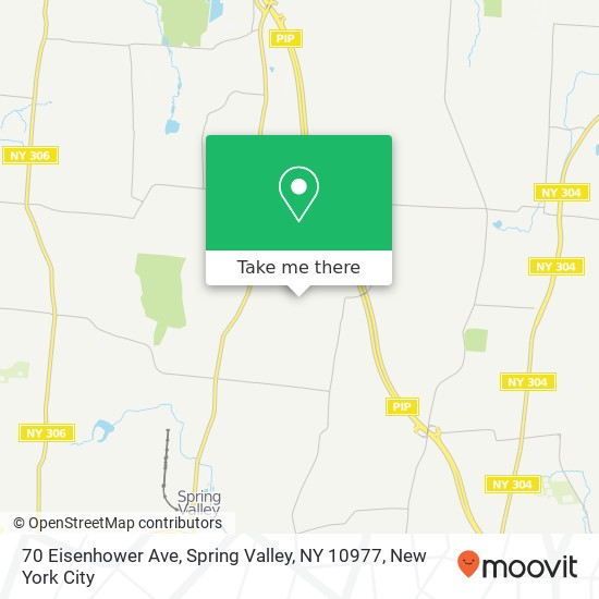 Mapa de 70 Eisenhower Ave, Spring Valley, NY 10977