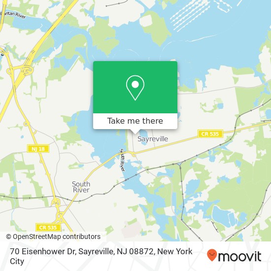 70 Eisenhower Dr, Sayreville, NJ 08872 map