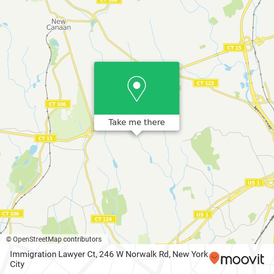 Immigration Lawyer Ct, 246 W Norwalk Rd map