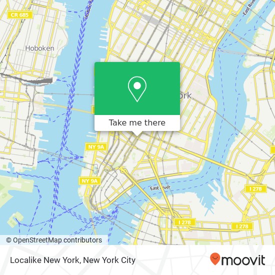 Mapa de Localike New York