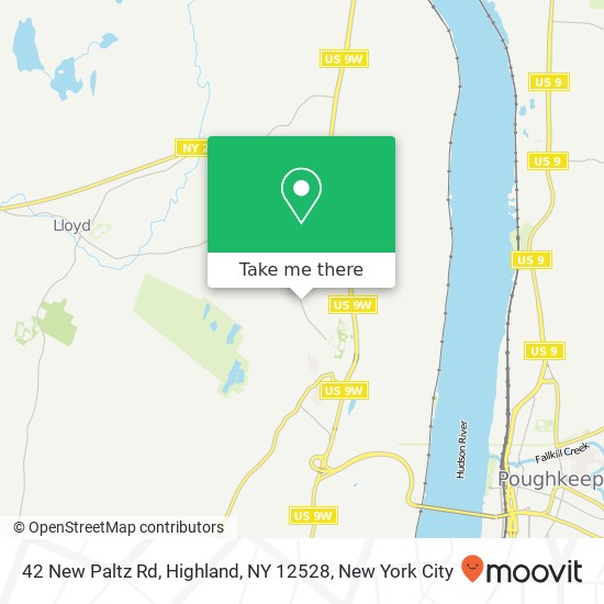 42 New Paltz Rd, Highland, NY 12528 map