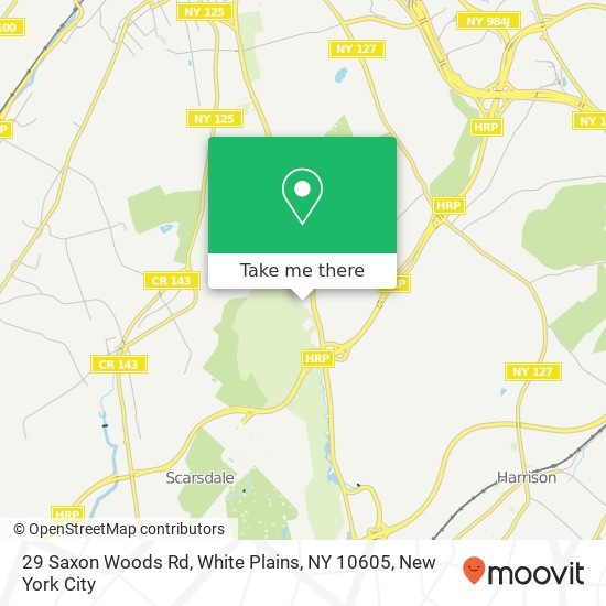 Mapa de 29 Saxon Woods Rd, White Plains, NY 10605