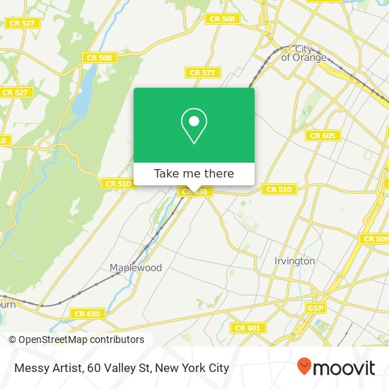Mapa de Messy Artist, 60 Valley St