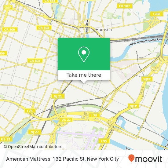 American Mattress, 132 Pacific St map