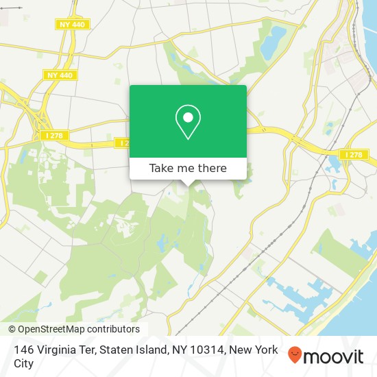 Mapa de 146 Virginia Ter, Staten Island, NY 10314