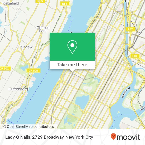 Lady-Q Nails, 2729 Broadway map