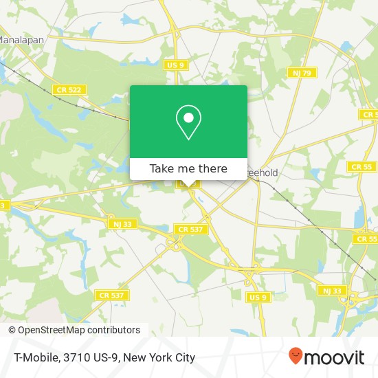 T-Mobile, 3710 US-9 map