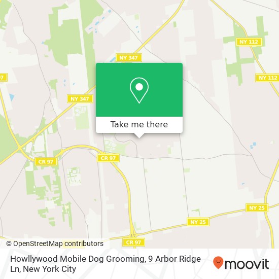 Mapa de Howllywood Mobile Dog Grooming, 9 Arbor Ridge Ln