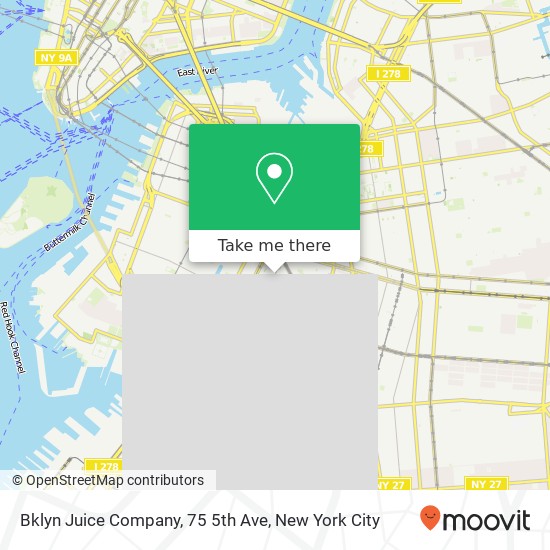 Mapa de Bklyn Juice Company, 75 5th Ave