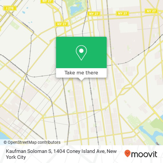 Kaufman Soloman S, 1404 Coney Island Ave map