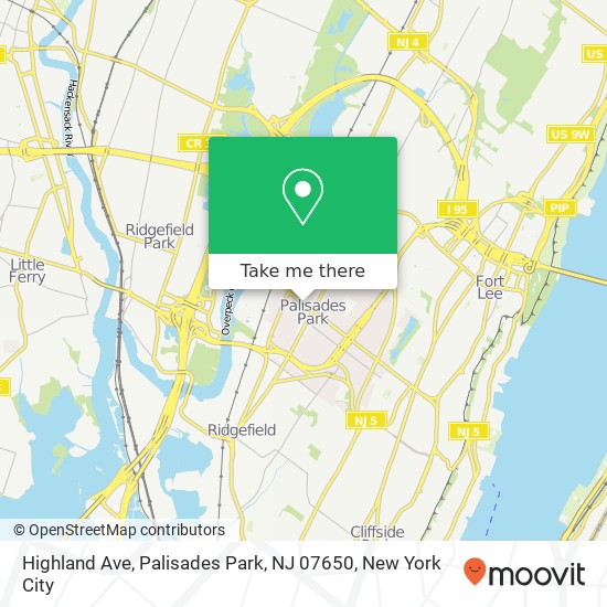 Highland Ave, Palisades Park, NJ 07650 map