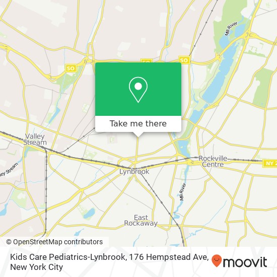 Kids Care Pediatrics-Lynbrook, 176 Hempstead Ave map