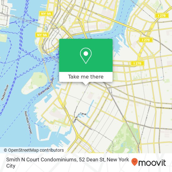 Mapa de Smith N Court Condominiums, 52 Dean St