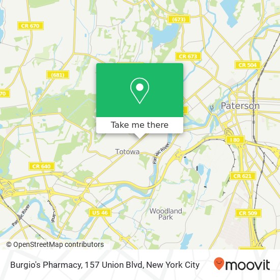 Burgio's Pharmacy, 157 Union Blvd map