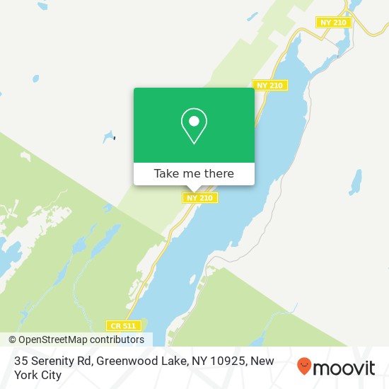 Mapa de 35 Serenity Rd, Greenwood Lake, NY 10925