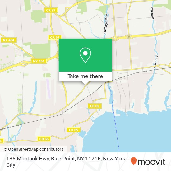 185 Montauk Hwy, Blue Point, NY 11715 map