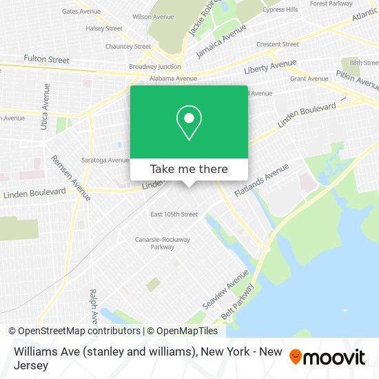 Williams Ave (stanley and williams) map