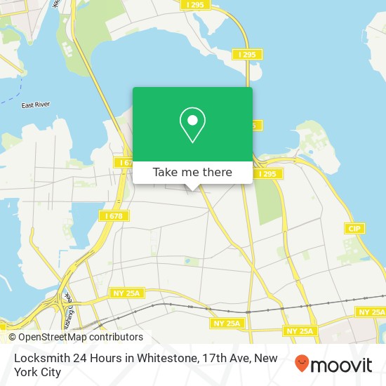 Locksmith 24 Hours in Whitestone, 17th Ave map