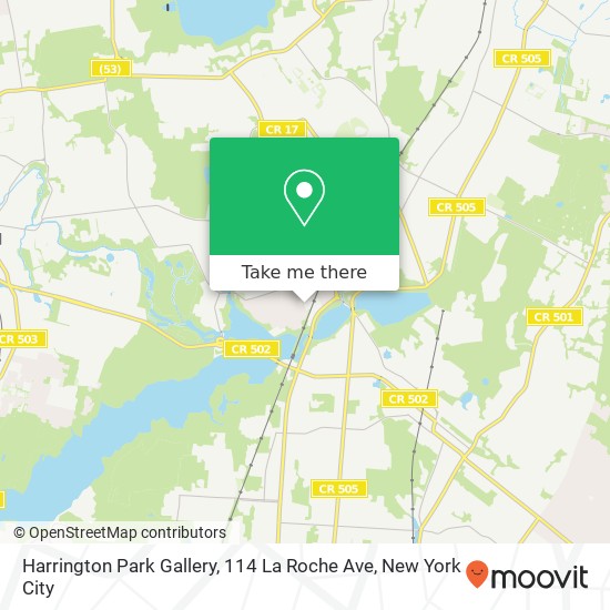 Mapa de Harrington Park Gallery, 114 La Roche Ave